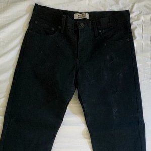 Naked & Famous Slim Guy Dry Black Denim Jeans Size 33 Men's